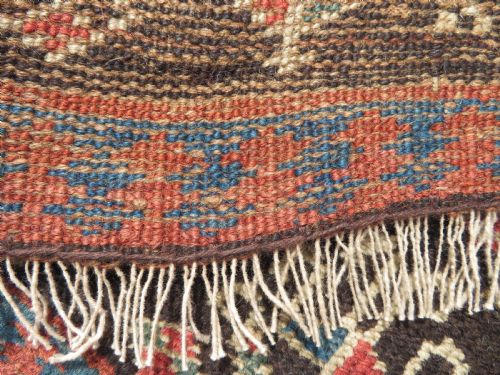 INTERIOR DESIGNEARLY ANTIQUE KURDISH NARROW RUNNERRUG NORTH WEST PERSIACIRCA 1860S 282CM X 74CM - ADDITIONAL PHOTO 15