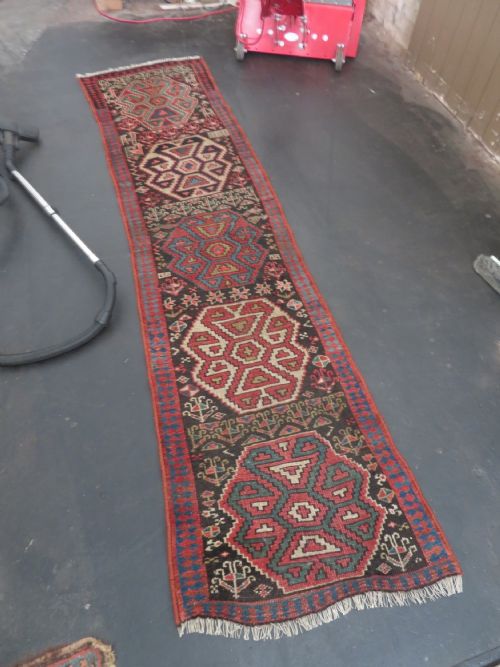 INTERIOR DESIGNEARLY ANTIQUE KURDISH NARROW RUNNERRUG NORTH WEST PERSIACIRCA 1860S 282CM X 74CM - ADDITIONAL PHOTO 25