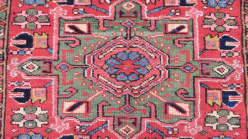 ANTIQUE HERIZ KARAJA NARROW RUNNER RUG NORTH WEST PERSIA 338CM X 82CM ONLY 82CM WIDE - ADDITIONAL PHOTO 4