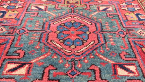 ANTIQUE HERIZ KARAJA NARROW RUNNER RUG NORTH WEST PERSIA 338CM X 82CM ONLY 82CM WIDE - ADDITIONAL PHOTO 7