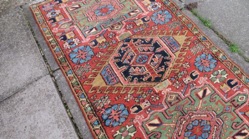 ANTIQUE HERIZ KARAJA NARROW RUNNER RUG NORTH WEST PERSIA 338CM X 82CM ONLY 82CM WIDE - ADDITIONAL PHOTO 8