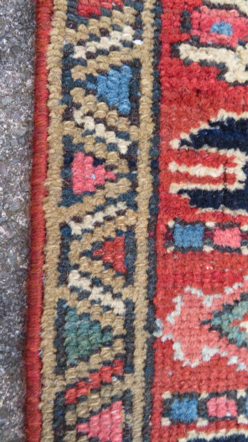 ANTIQUE HERIZ KARAJA NARROW RUNNER RUG NORTH WEST PERSIA 338CM X 82CM ONLY 82CM WIDE - ADDITIONAL PHOTO 9