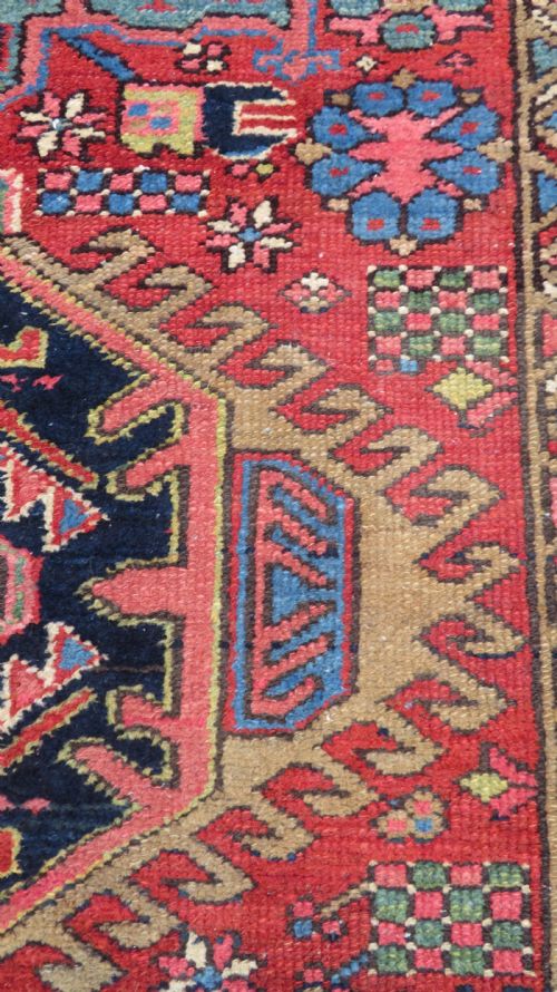 ANTIQUE HERIZ KARAJA NARROW RUNNER RUG NORTH WEST PERSIA 338CM X 82CM ONLY 82CM WIDE - ADDITIONAL PHOTO 11