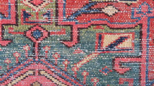 ANTIQUE HERIZ KARAJA NARROW RUNNER RUG NORTH WEST PERSIA 338CM X 82CM ONLY 82CM WIDE - ADDITIONAL PHOTO 19