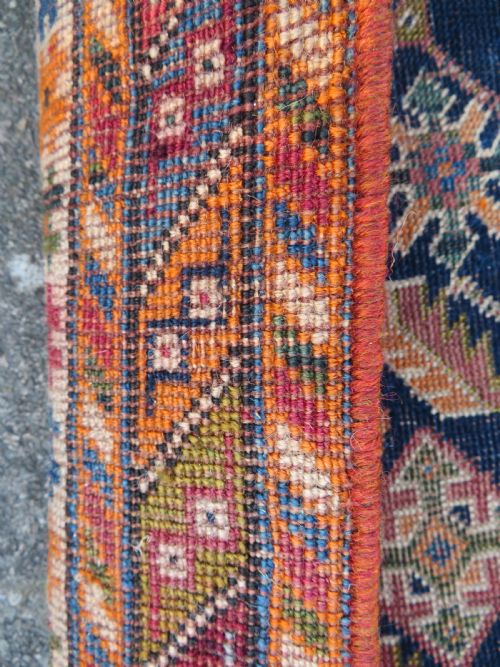 ANTIQUE QASHQAI RUG FARS PROVINCE SOUTH WEST PERSIA 219CM X 118CM - ADDITIONAL PHOTO 13