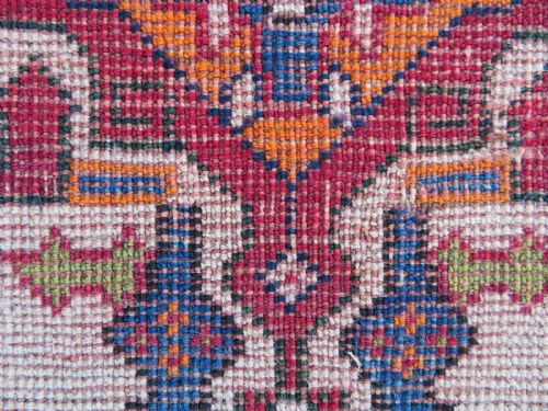ANTIQUE QASHQAI RUG FARS PROVINCE SOUTH WEST PERSIA 219CM X 118CM - ADDITIONAL PHOTO 24