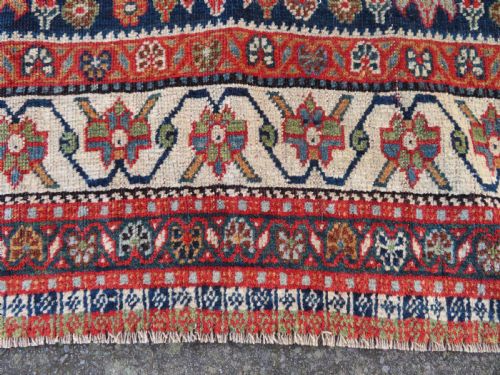 ANTIQUE QASHQAI KASHKULI BOTEH' RUG SOUTH WEST PERSIA CIRCA 1880 224CM X 130CM - ADDITIONAL PHOTO 12