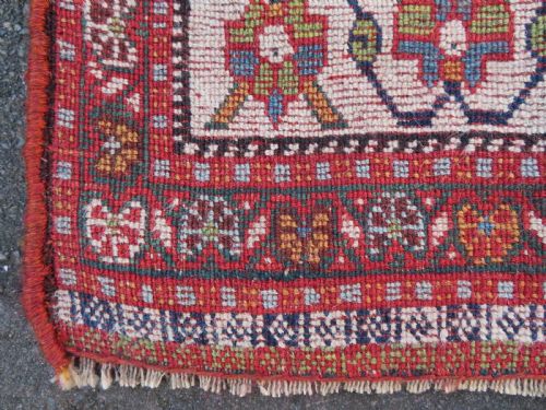 ANTIQUE QASHQAI KASHKULI BOTEH' RUG SOUTH WEST PERSIA CIRCA 1880 224CM X 130CM - ADDITIONAL PHOTO 20