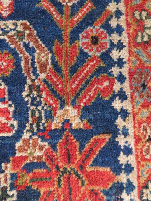 ANTIQUE QASHQAI KASHKULI BOTEH' RUG SOUTH WEST PERSIA CIRCA 1880 224CM X 130CM - ADDITIONAL PHOTO 15