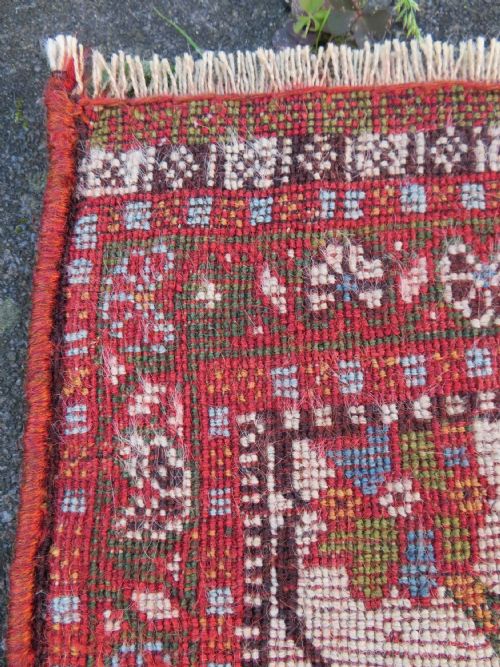 ANTIQUE QASHQAI KASHKULI BOTEH' RUG SOUTH WEST PERSIA CIRCA 1880 224CM X 130CM - ADDITIONAL PHOTO 24
