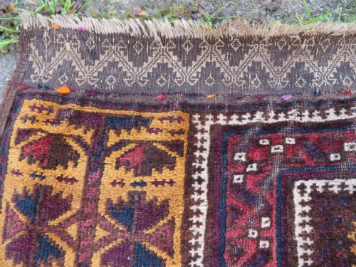 ANTIQUE BALUCH CAMEL GROUND PRAYER RUG BALUCH TRIBES OF HERAT 2ND HALF 19TH CENTURY138CM X 84CM - ADDITIONAL PHOTO 4