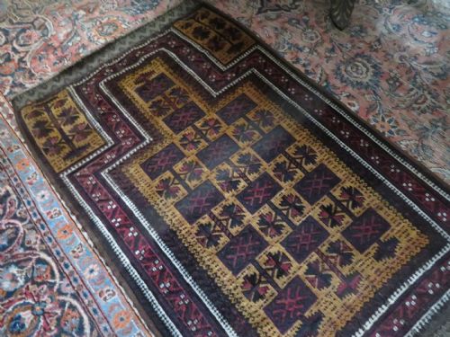ANTIQUE BALUCH CAMEL GROUND PRAYER RUG BALUCH TRIBES OF HERAT 2ND HALF 19TH CENTURY138CM X 84CM - ADDITIONAL PHOTO 20