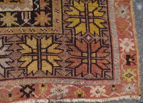 ANTIQUE TURKISH MILAS MELAS PRAYER RUG STAR BORDER WEST ANATOLIALATE 19TH CENTURY 165CM X 104CM - ADDITIONAL PHOTO 9