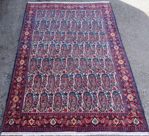 FINE ANTIQUE MALAYER RUG BOTEH BIRD DESIGN WEST PERSIA 201CM X 141CM - ADDITIONAL PHOTO 1