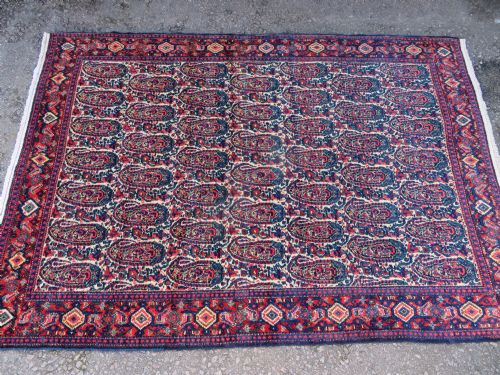 FINE ANTIQUE MALAYER RUG BOTEH BIRD DESIGN WEST PERSIA 201CM X 141CM - ADDITIONAL PHOTO 2