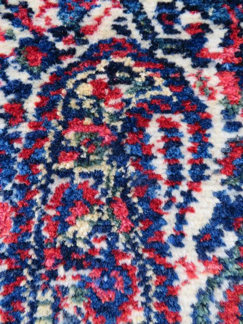 FINE ANTIQUE MALAYER RUG BOTEH BIRD DESIGN WEST PERSIA 201CM X 141CM - ADDITIONAL PHOTO 4