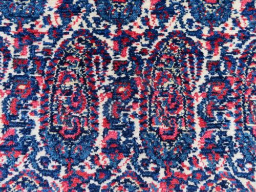 FINE ANTIQUE MALAYER RUG BOTEH BIRD DESIGN WEST PERSIA 201CM X 141CM - ADDITIONAL PHOTO 5