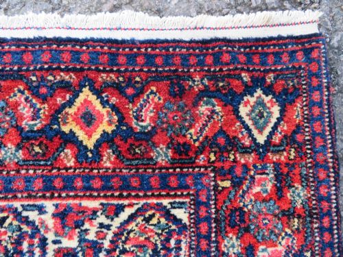 FINE ANTIQUE MALAYER RUG BOTEH BIRD DESIGN WEST PERSIA 201CM X 141CM - ADDITIONAL PHOTO 7
