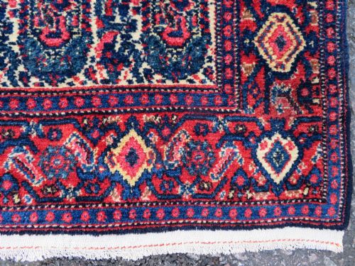 FINE ANTIQUE MALAYER RUG BOTEH BIRD DESIGN WEST PERSIA 201CM X 141CM - ADDITIONAL PHOTO 9