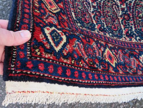 FINE ANTIQUE MALAYER RUG BOTEH BIRD DESIGN WEST PERSIA 201CM X 141CM - ADDITIONAL PHOTO 10