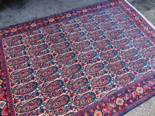 FINE ANTIQUE MALAYER RUG BOTEH BIRD DESIGN WEST PERSIA 201CM X 141CM - ADDITIONAL PHOTO 14