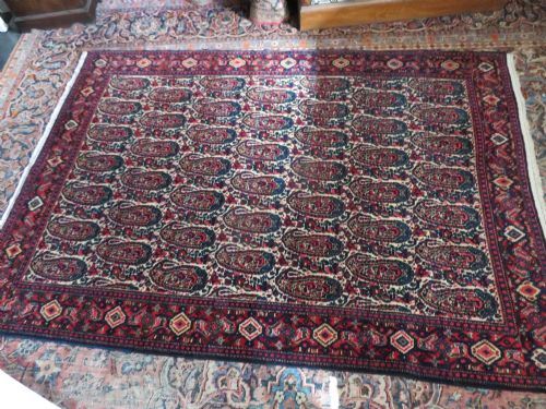 FINE ANTIQUE MALAYER RUG BOTEH BIRD DESIGN WEST PERSIA 201CM X 141CM - ADDITIONAL PHOTO 24