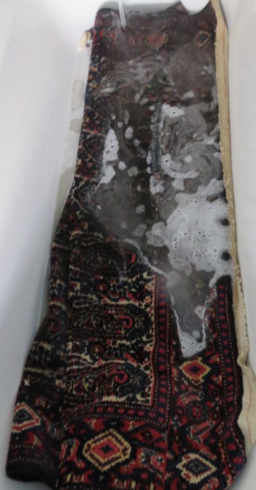 FINE ANTIQUE MALAYER RUG BOTEH BIRD DESIGN WEST PERSIA 201CM X 141CM - ADDITIONAL PHOTO 25