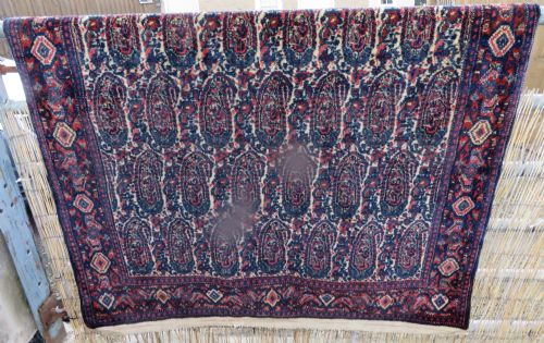 FINE ANTIQUE MALAYER RUG BOTEH BIRD DESIGN WEST PERSIA 201CM X 141CM - ADDITIONAL PHOTO 27