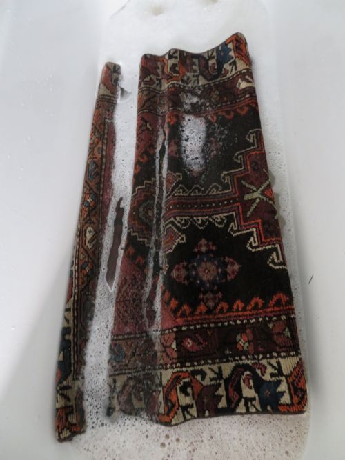 ANTIQUE KURDISH NARROW RUNNER RUG BIRDS PERCHED ON TREES NORTH WEST PERSIA 340CM X 89CM - ADDITIONAL PHOTO 28