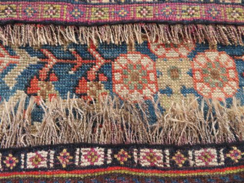 RARE ANTIQUE QASHQAI MILLEFLEURS CARPET LARGE RUG 260CM X 148CM - ADDITIONAL PHOTO 23