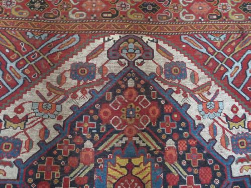 ANOTHER SCARCE DESIGN EARLIER ANTIQUE KHAMSEH RUG CIRCA 1870S 264CM X 160CM - ADDITIONAL PHOTO 9