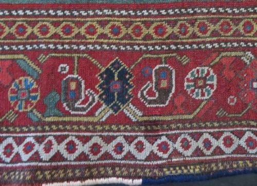 ANOTHER SCARCE DESIGN EARLIER ANTIQUE KHAMSEH RUG CIRCA 1870S 264CM X 160CM - ADDITIONAL PHOTO 12