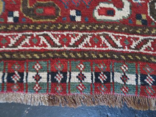 ANOTHER SCARCE DESIGN EARLIER ANTIQUE KHAMSEH RUG CIRCA 1870S 264CM X 160CM - ADDITIONAL PHOTO 15