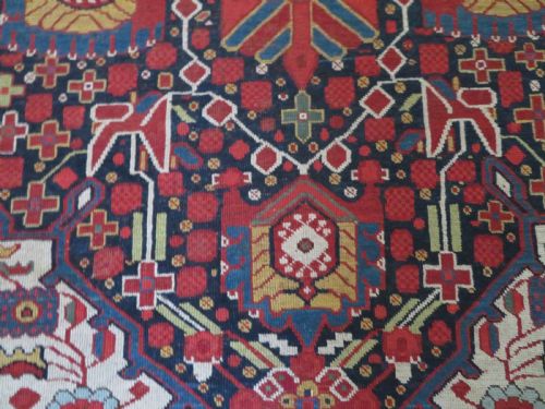 ANOTHER SCARCE DESIGN EARLIER ANTIQUE KHAMSEH RUG CIRCA 1870S 264CM X 160CM - ADDITIONAL PHOTO 16