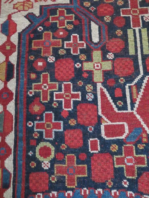 ANOTHER SCARCE DESIGN EARLIER ANTIQUE KHAMSEH RUG CIRCA 1870S 264CM X 160CM - ADDITIONAL PHOTO 18