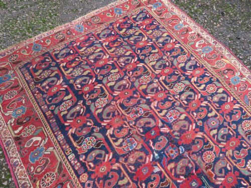 INTERIOR DESIGNEARLY ANTIQUE KHAMSEH RUG CIRCA 1880 274CM X 142CM - ADDITIONAL PHOTO 3