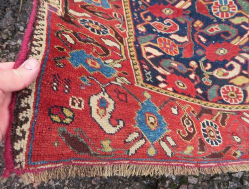 INTERIOR DESIGNEARLY ANTIQUE KHAMSEH RUG CIRCA 1880 274CM X 142CM - ADDITIONAL PHOTO 5