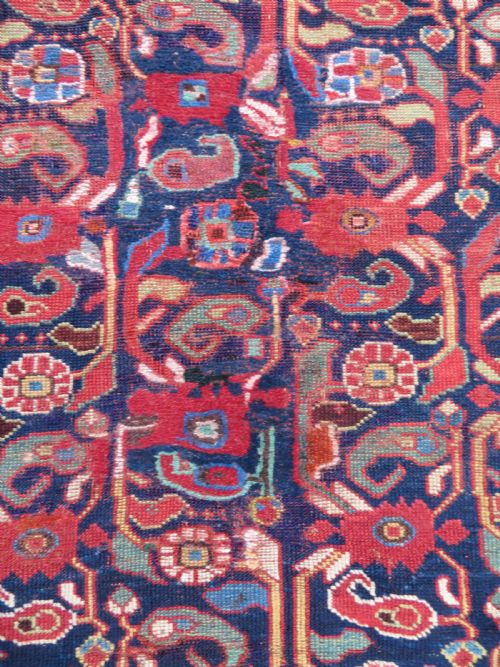 INTERIOR DESIGNEARLY ANTIQUE KHAMSEH RUG CIRCA 1880 274CM X 142CM - ADDITIONAL PHOTO 8