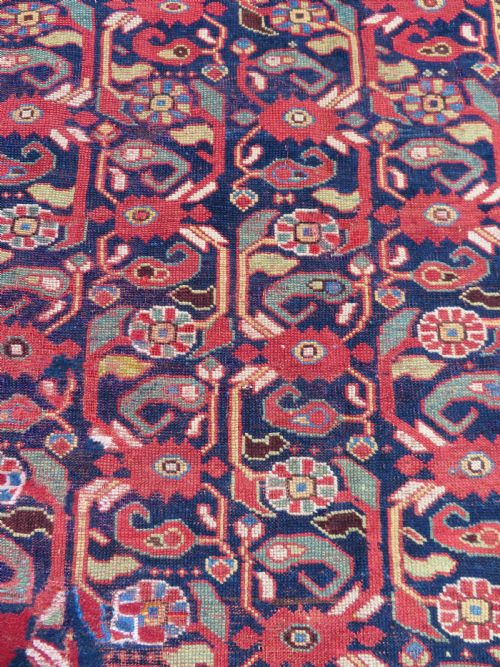 INTERIOR DESIGNEARLY ANTIQUE KHAMSEH RUG CIRCA 1880 274CM X 142CM - ADDITIONAL PHOTO 10