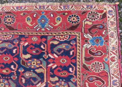 INTERIOR DESIGNEARLY ANTIQUE KHAMSEH RUG CIRCA 1880 274CM X 142CM - ADDITIONAL PHOTO 11