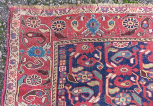 INTERIOR DESIGNEARLY ANTIQUE KHAMSEH RUG CIRCA 1880 274CM X 142CM - ADDITIONAL PHOTO 12