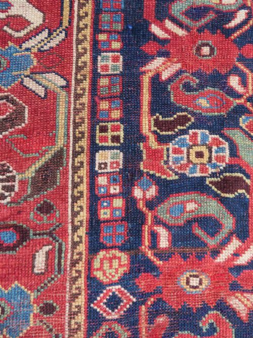 INTERIOR DESIGNEARLY ANTIQUE KHAMSEH RUG CIRCA 1880 274CM X 142CM - ADDITIONAL PHOTO 17