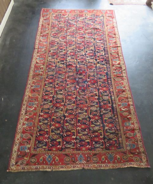 INTERIOR DESIGNEARLY ANTIQUE KHAMSEH RUG CIRCA 1880 274CM X 142CM - ADDITIONAL PHOTO 24