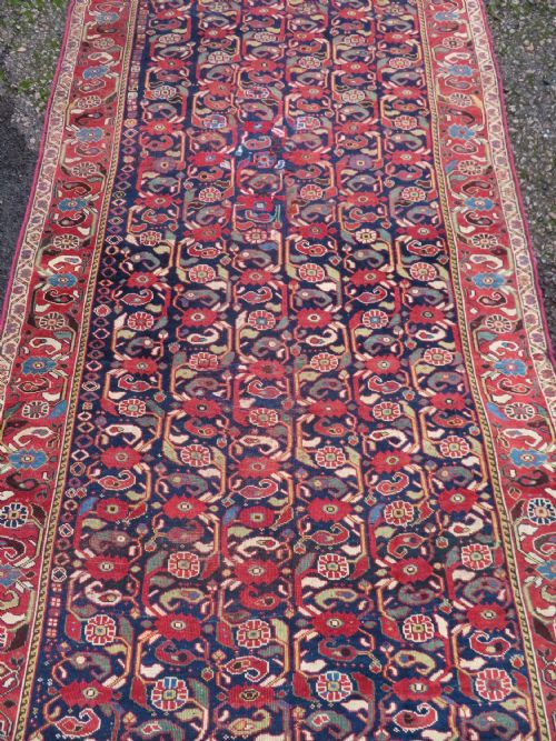 INTERIOR DESIGNEARLY ANTIQUE KHAMSEH RUG CIRCA 1880 274CM X 142CM - ADDITIONAL PHOTO 2