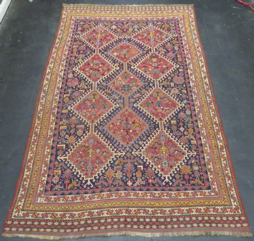 ONE OF A KIND ANTIQUE KHAMSEH TRIBAL RUG 214CM X 135CM - ADDITIONAL PHOTO 1