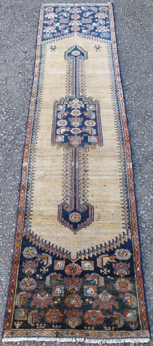 ANTIQUE KURDISH NARROW RUNNER LONG RUG NORTH WEST PERSIA 262CM X 69CM - ADDITIONAL PHOTO 1