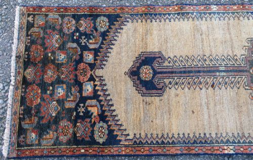ANTIQUE KURDISH NARROW RUNNER LONG RUG NORTH WEST PERSIA 262CM X 69CM - ADDITIONAL PHOTO 3
