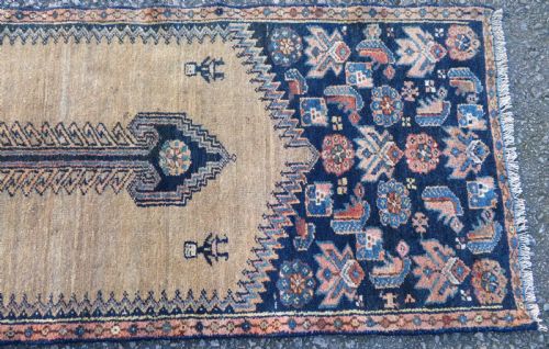 ANTIQUE KURDISH NARROW RUNNER LONG RUG NORTH WEST PERSIA 262CM X 69CM - ADDITIONAL PHOTO 4