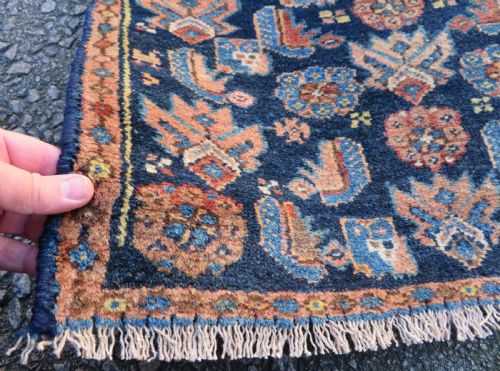 ANTIQUE KURDISH NARROW RUNNER LONG RUG NORTH WEST PERSIA 262CM X 69CM - ADDITIONAL PHOTO 6