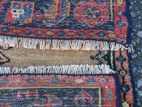 ANTIQUE KURDISH NARROW RUNNER LONG RUG NORTH WEST PERSIA 262CM X 69CM - ADDITIONAL PHOTO 13
